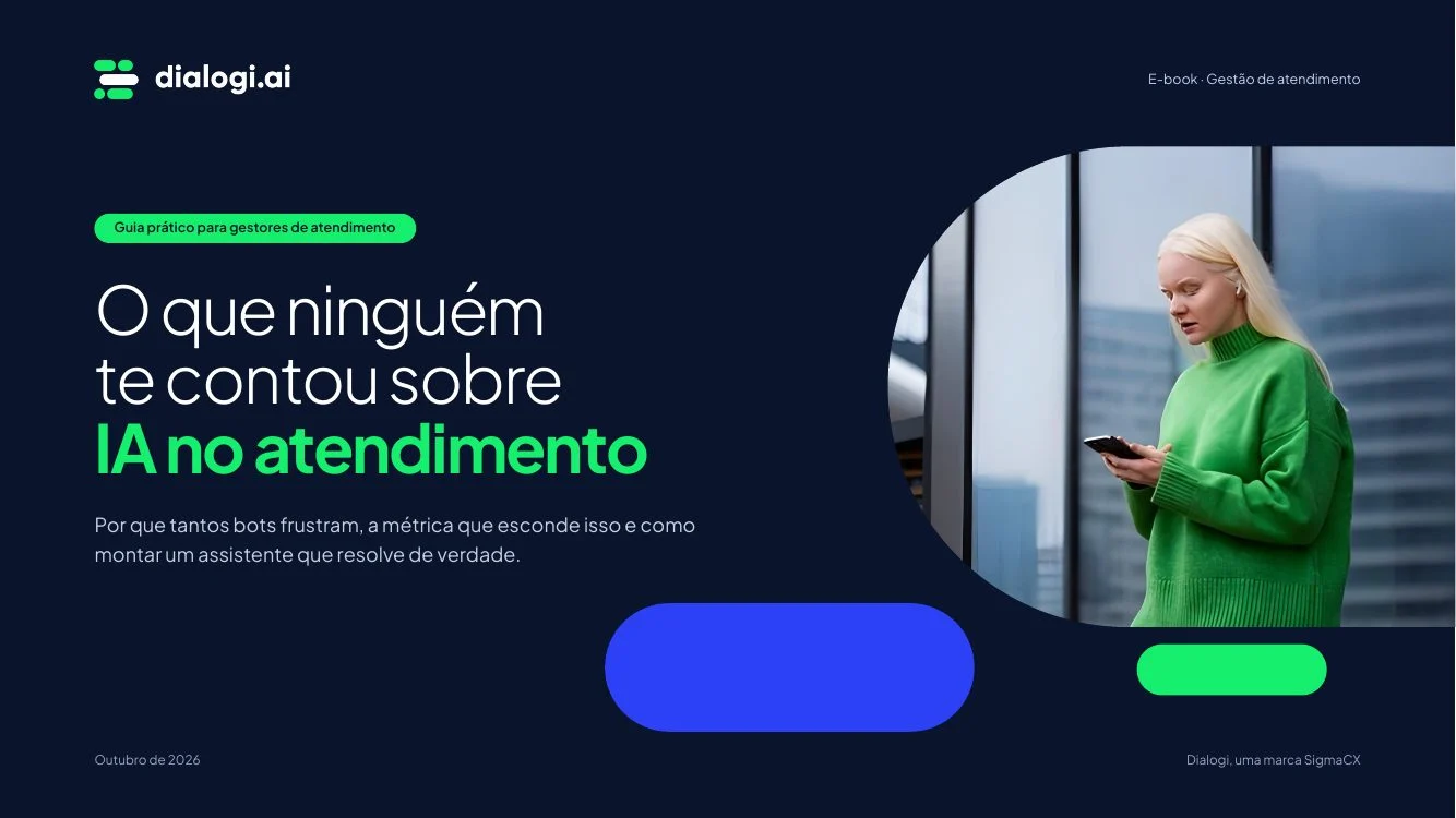 Capa do e-book O que ninguém te contou sobre IA no atendimento